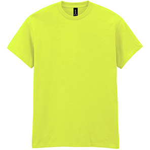 Gildan HeavyCotton GD005 Safety Green T-Shirt 5XL