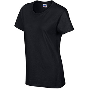 Gildan HeavyCotton GD006 Women’s Black T-Shirt