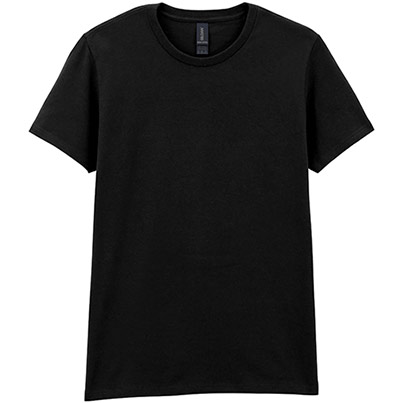Gildan HeavyCotton GD006 Women’s Black T-Shirt