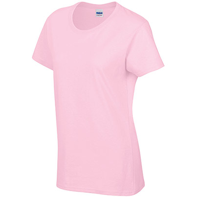 Gildan HeavyCotton GD006 Women’s Light Pink T-Shirt