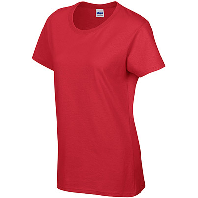 Gildan HeavyCotton GD006 Women’s Red T-Shirt