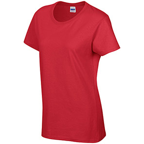 Gildan HeavyCotton GD006 Women’s Red T-Shirt