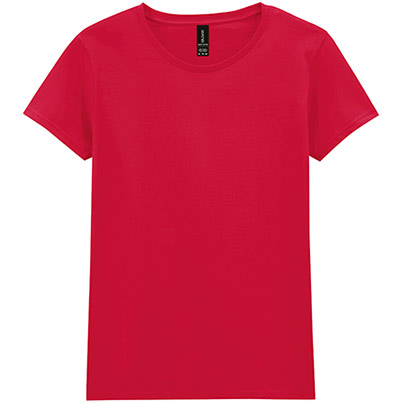 Gildan HeavyCotton GD006 Women’s Red T-Shirt