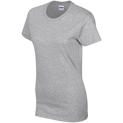 Gildan HeavyCotton GD006 Women’s Sport Grey T-Shirt