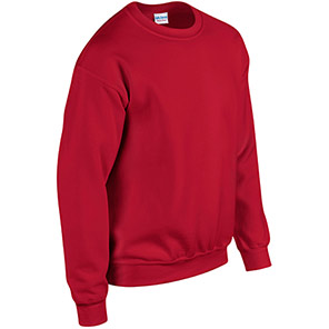 Gildan HeavyBlend GD056 Men’s Cherry Red Crew-Neck Sweatshirt