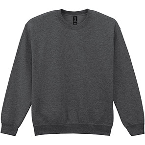 Gildan HeavyBlend GD056 Men’s Fan Charcoal Heather Crew-Neck Sweatshirt 3XL