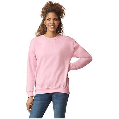 Gildan HeavyBlend GD056 Men’s Light Pink Crew-Neck Sweatshirt