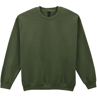 Gildan HeavyBlend GD056 Men’s Military Green Crew-Neck Sweatshirt