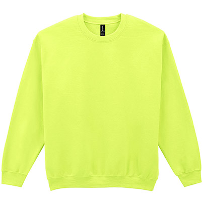 Gildan HeavyBlend GD056 Men’s Safety Green Crew-Neck Sweatshirt