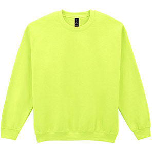 Gildan HeavyBlend GD056 Men’s Safety Green Crew-Neck Sweatshirt 3XL