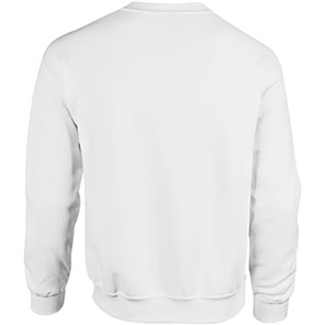 Gildan HeavyBlend GD056 Men’s White Crew-Neck Sweatshirt