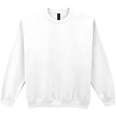 Gildan HeavyBlend GD056 Men’s White Crew-Neck Sweatshirt