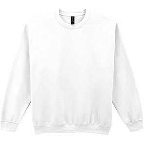Gildan HeavyBlend GD056 Men’s White Crew-Neck Sweatshirt 5XL