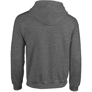 Gildan HeavyBlend GD058 Dark Heather Full-Zip Hooded Sweatshirt