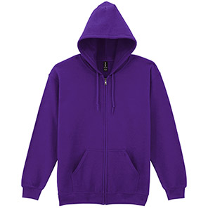 Gildan HeavyBlend GD058 Purple Full-Zip Hooded Sweatshirt 3XL