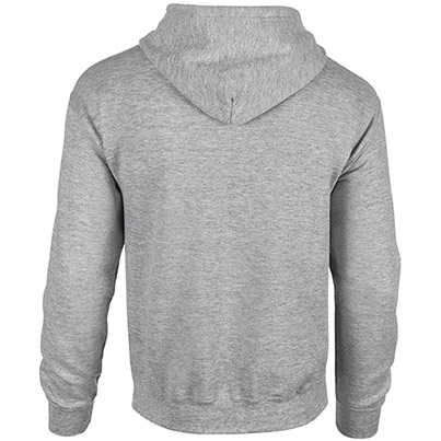 Gildan HeavyBlend GD058 Sport Grey Full-Zip Hooded Sweatshirt