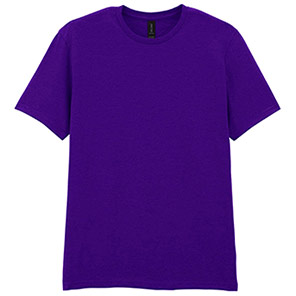 Gildan Softstyle GD001 Purple T-Shirt 2XL