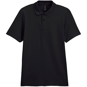 Gildan Softstyle GD017 Unisex Black Polo Shirt 4XL