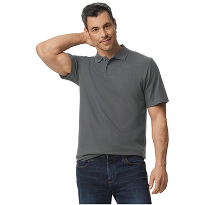 Gildan Softstyle GD017 Unisex Charcoal Polo Shirt