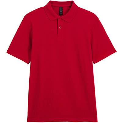 Gildan Softstyle GD017 Unisex Cherry Red Polo Shirt