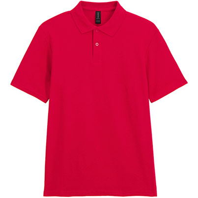 Gildan Softstyle GD017 Unisex Red Polo Shirt