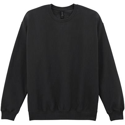 Gildan Softstyle GD066 Black Sweatshirt