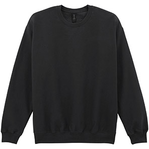 Gildan Softstyle GD066 Black Sweatshirt XS
