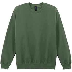Gildan Softstyle GD066 Military Green Sweatshirt XS
