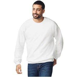 Gildan Softstyle GD066 White Sweatshirt