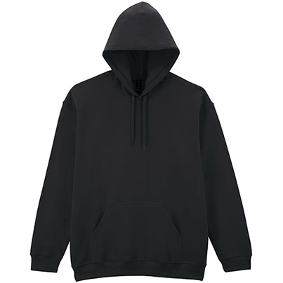 Gildan Softstyle GD067 Black Hoodie