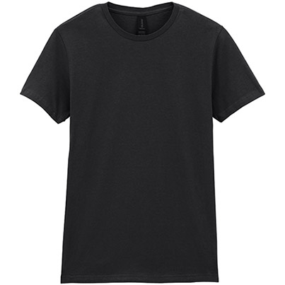 Gildan Softstyle GD072 Women’s Black T-Shirt