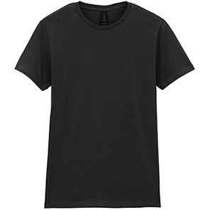Gildan Softstyle GD072 Women’s Black T-Shirt 2XL