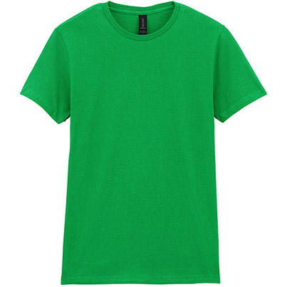 Gildan Softstyle GD072 Women’s Irish Green T-Shirt