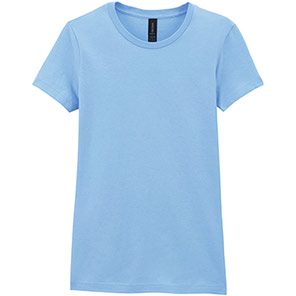 Gildan Softstyle GD072 Women’s Light Blue T-Shirt 2XL