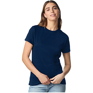 Gildan Softstyle GD072 Women’s Navy T-Shirt