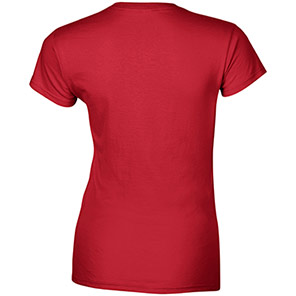 Gildan Softstyle GD072 Women’s Red T-Shirt