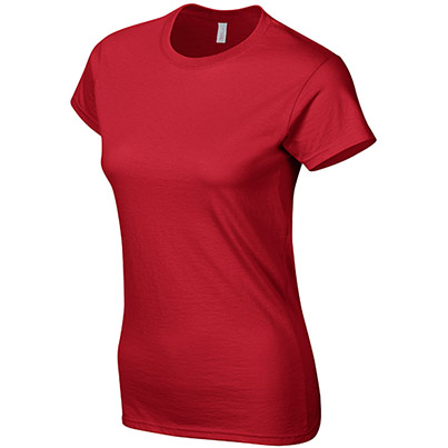 Gildan Softstyle GD072 Women’s Red T-Shirt