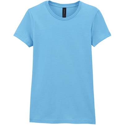 Gildan Softstyle GD072 Women’s Sky Blue T-Shirt