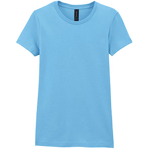 Gildan Softstyle GD072 Women’s Sky Blue T-Shirt 3XL
