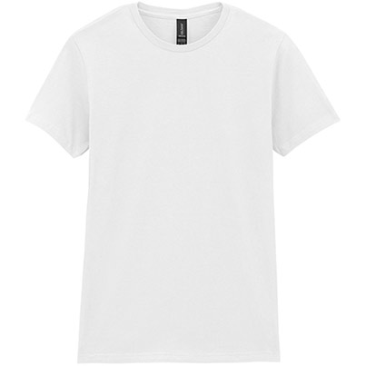 Gildan Softstyle GD072 Women’s White T-Shirt