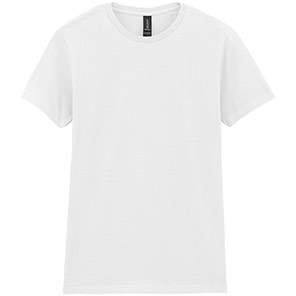 Gildan Softstyle GD072 Women’s White T-Shirt 3XL