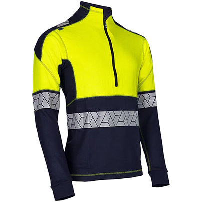Sioen Pro Neko 410M Navy/Yellow Hi-Vis Arc-Flash Sweatshirt