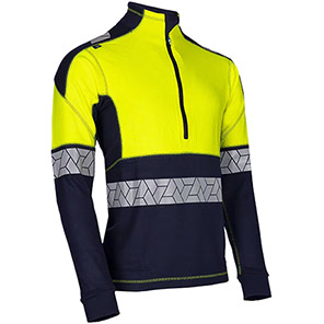 Sioen Pro Neko 410M Navy/Yellow Hi-Vis Arc-Flash Sweatshirt