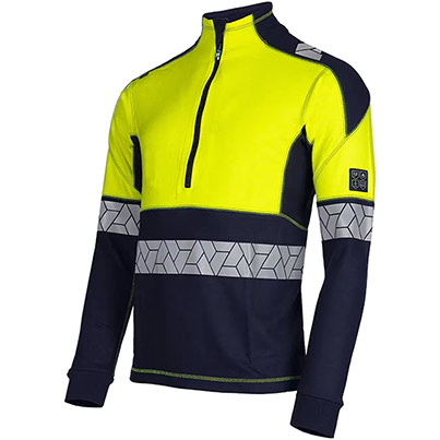 Sioen Pro Neko 410M Navy/Yellow Hi-Vis Arc-Flash Sweatshirt