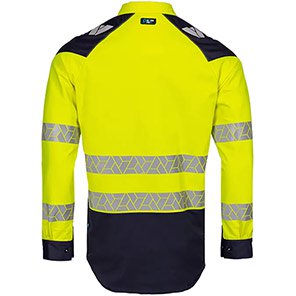 Sioen Pro Rayane 322M Yellow/Navy Hi-Vis Arc-Flash Shirt