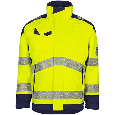 Sioen Pro Wemrox 724M Yellow/Navy Hi-Vis Arc-Flash Winter Jacket