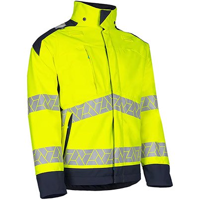 Sioen Pro Yulo 521M Yellow/Navy Hi-Vis Arc-Flash Softshell Jacket