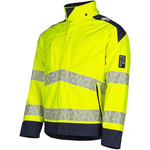 Sioen Pro Yulo 521M Yellow/Navy Hi-Vis Arc-Flash Softshell Jacket