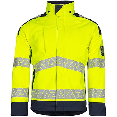 Sioen Pro Yulo 521M Yellow/Navy Hi-Vis Arc-Flash Softshell Jacket
