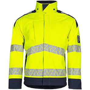 Sioen Pro Yulo 521M Yellow/Navy Hi-Vis Arc-Flash Softshell Jacket XS